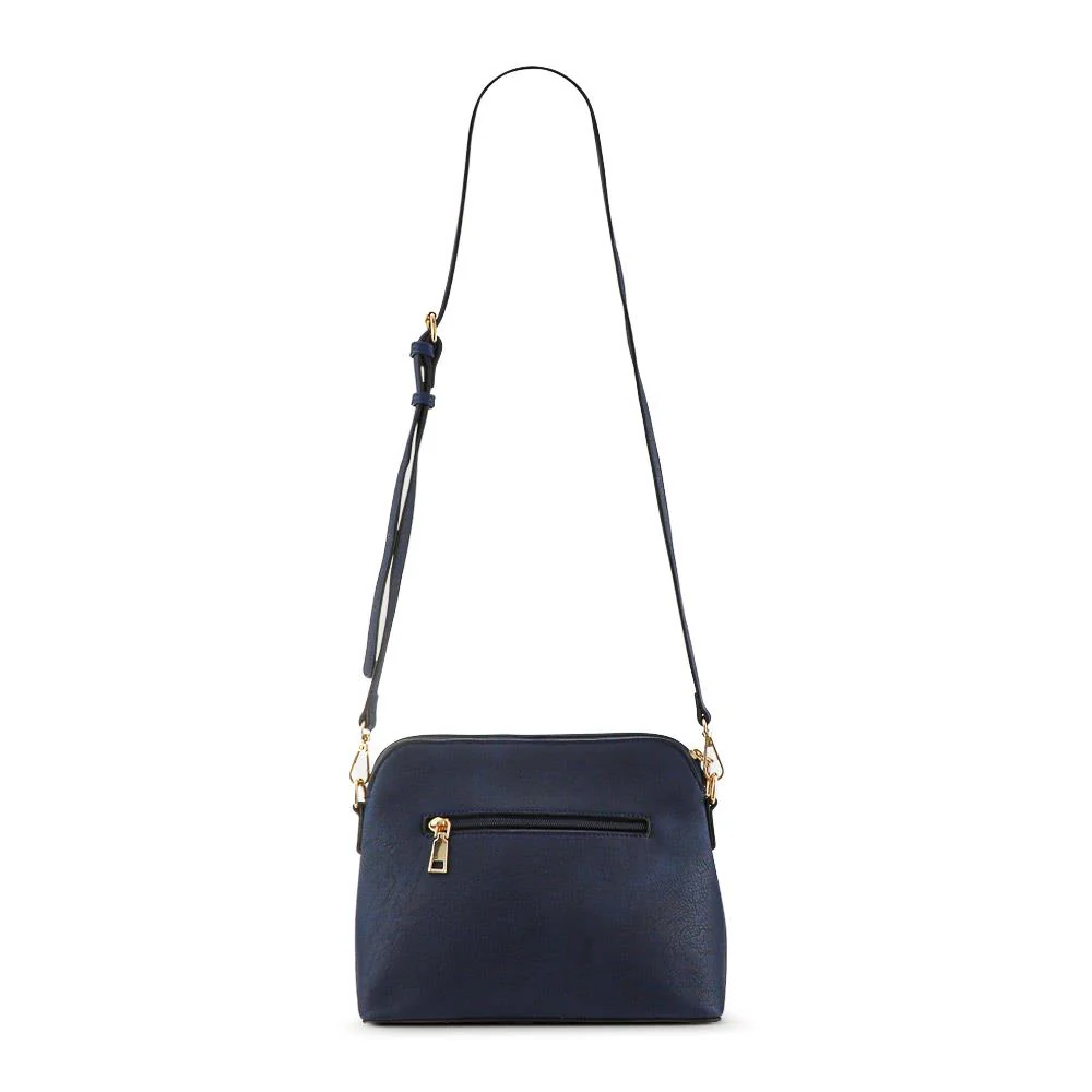 Tonal Cross-Body Bag - BELHETIA33011 / 320 073 - Navy - White - Image 2