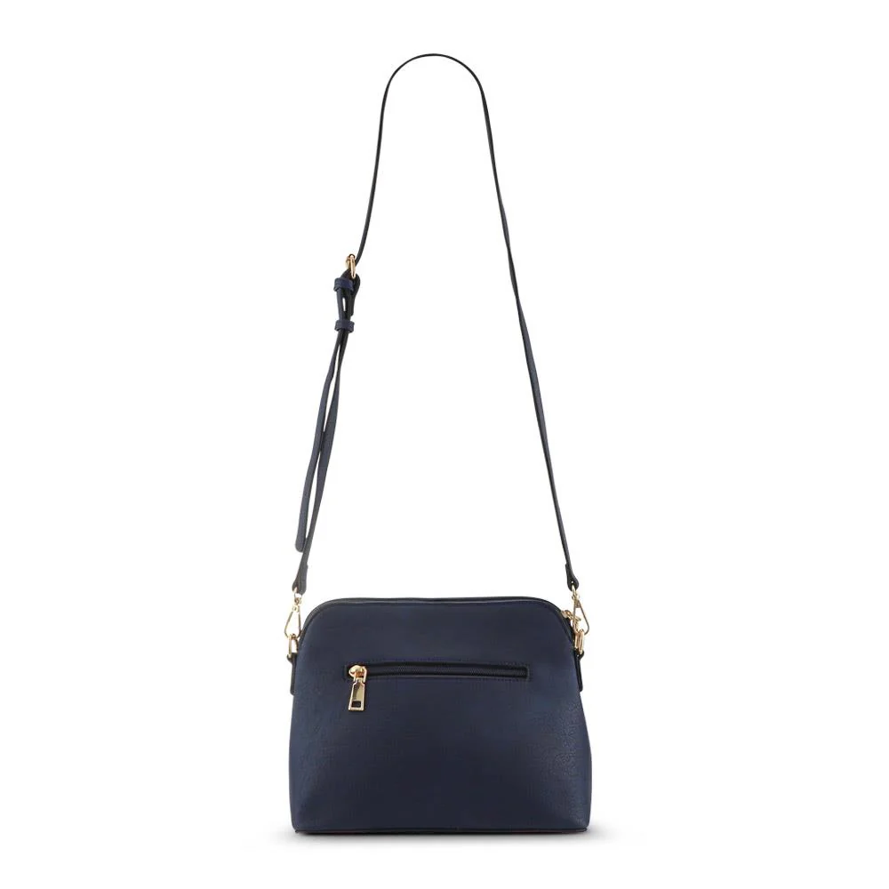 Tonal Cross-Body Bag - BELHETIA33011 / 320 073 - Navy - White - Image 3