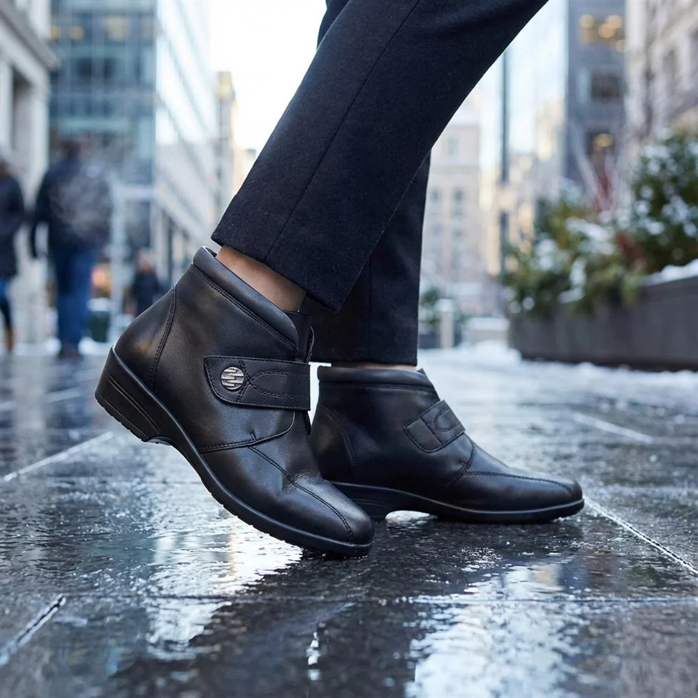 Touch-Fasten Ankle Boots - KF40001 / 326 478 - Black - Image 2