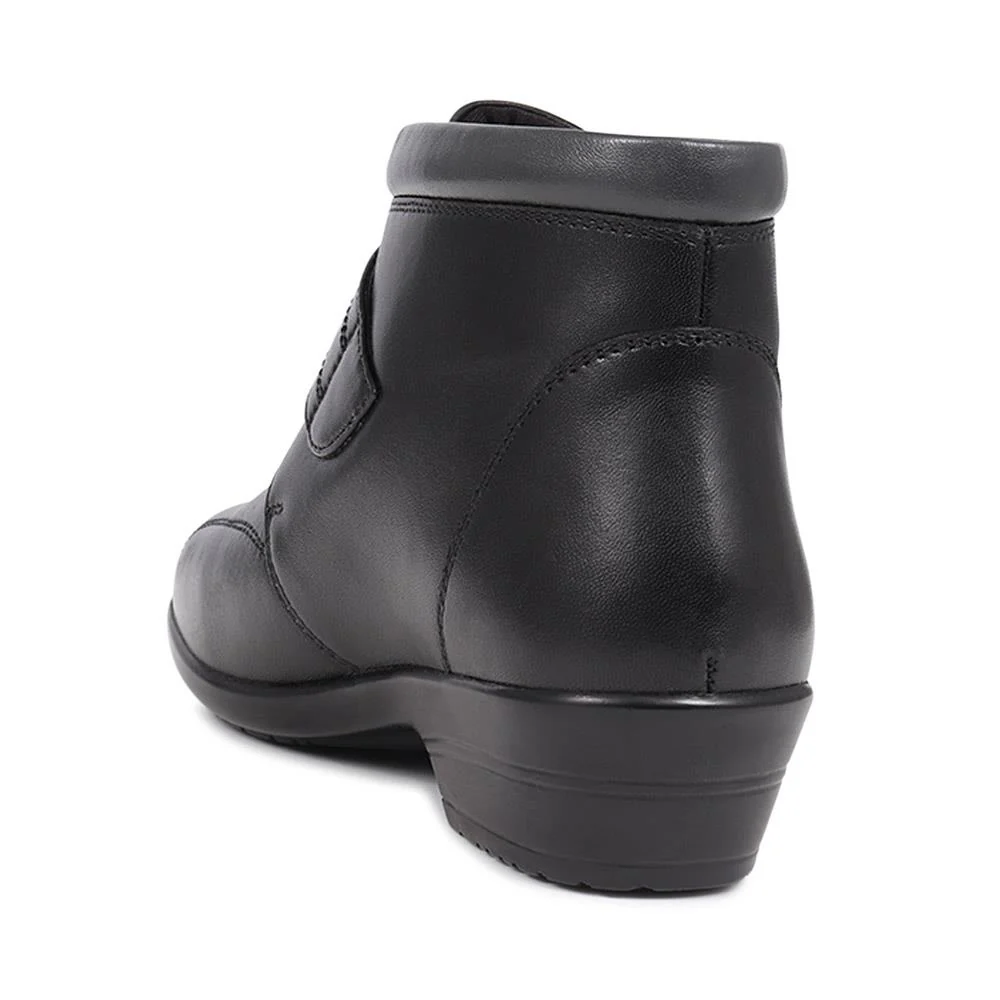 Touch-Fasten Ankle Boots - KF40001 / 326 478 - Black - Image 4