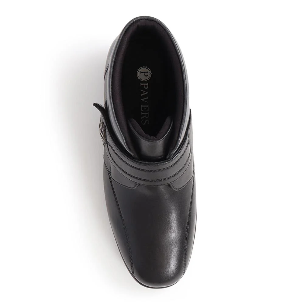 Touch-Fasten Ankle Boots - KF40001 / 326 478 - Black - Image 5