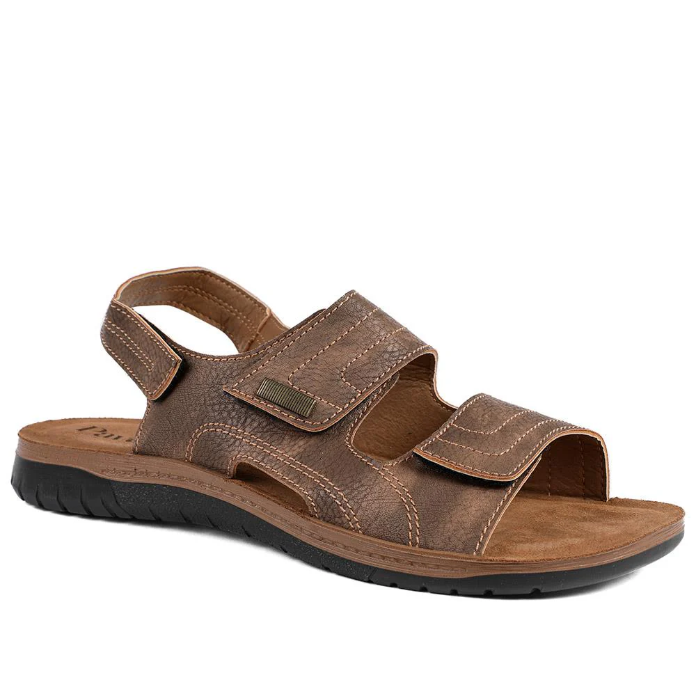 Touch Fasten Casual Sandals with Flat Heels - INB43014 / 329 216 - Image 2