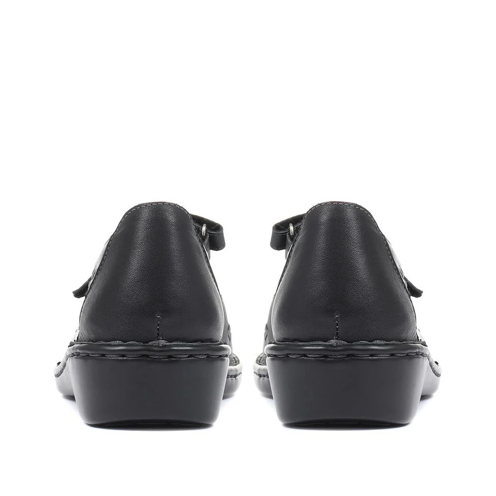 Touch-Fasten Mary Janes - AS2400 / 308 534 - Black - Image 3