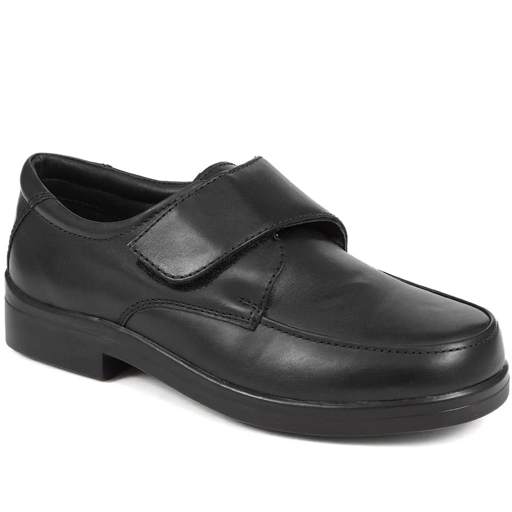 Touch-Fasten Monk Strap Shoes - BARNARD / 324 139 - Black
