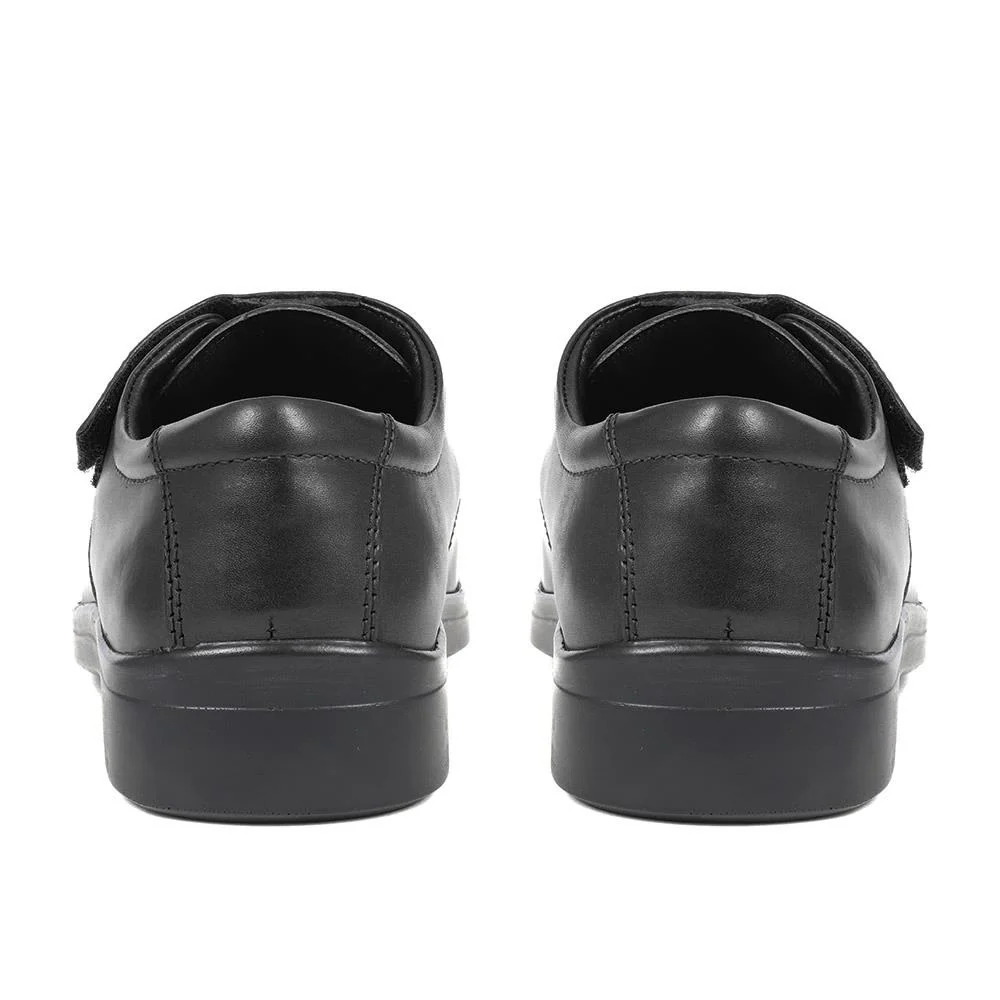 Touch-Fasten Monk Strap Shoes - BARNARD / 324 139 - Black - Image 4