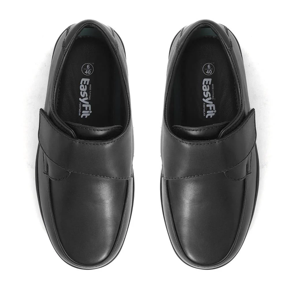 Touch-Fasten Monk Strap Shoes - BARNARD / 324 139 - Black - Image 5