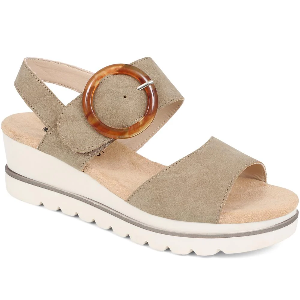 Touch-Fasten Platform Sandals - WBINS39031 / 325 231 - Image 2