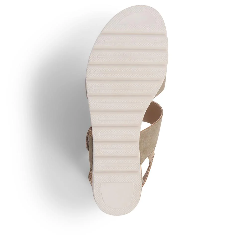 Touch-Fasten Platform Sandals - WBINS39031 / 325 231 - Taupe - Image 4