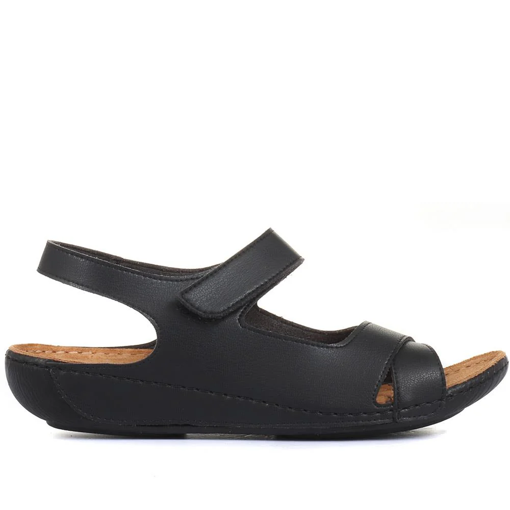 Touch-Fasten Sandals - MUY1509 / 124 091 - Black - Image 2