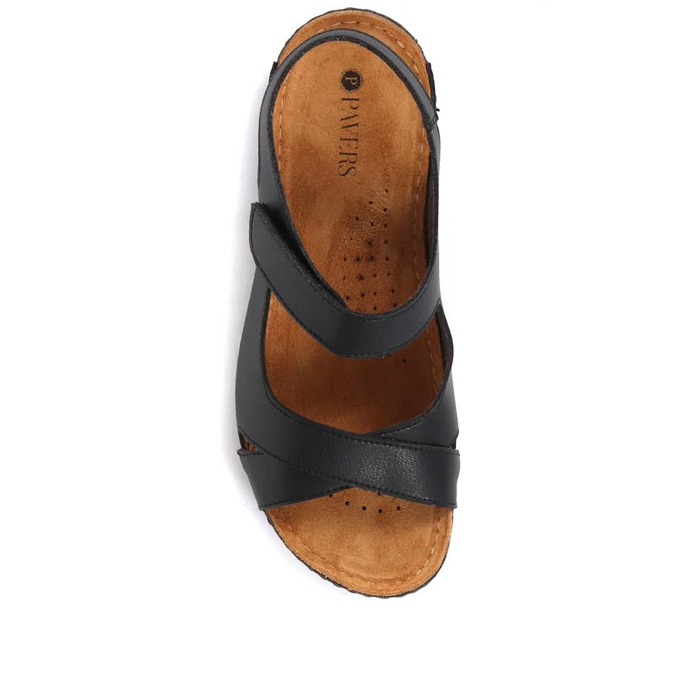 Touch-Fasten Sandals - MUY1509 / 124 091 - Black - Image 5