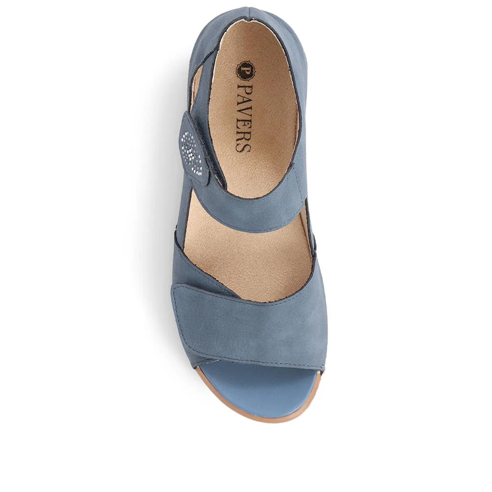 Touch-Fasten Sandals  - WBINS39041 / 325 055 - Blue - Image 6