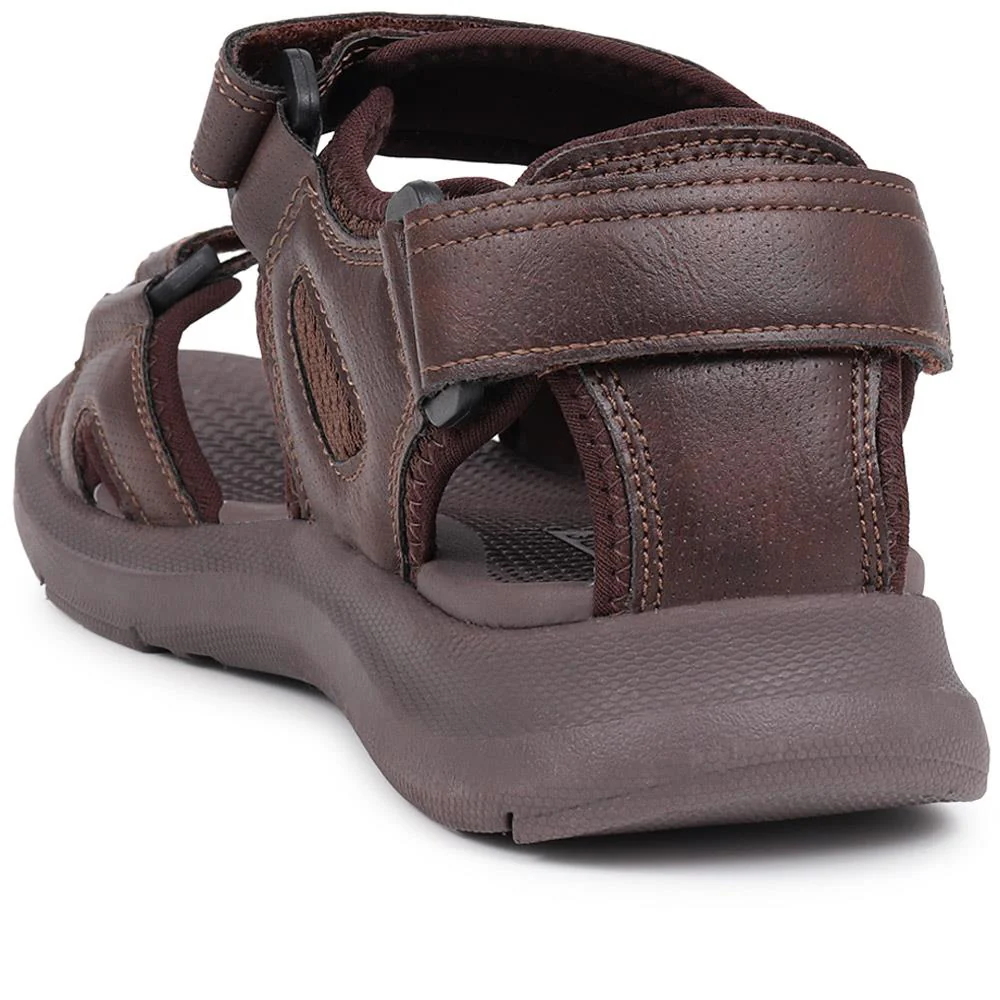 Touch-Fasten Sandals - XIAM39001 / 325 671 - Dark Brown - Image 3