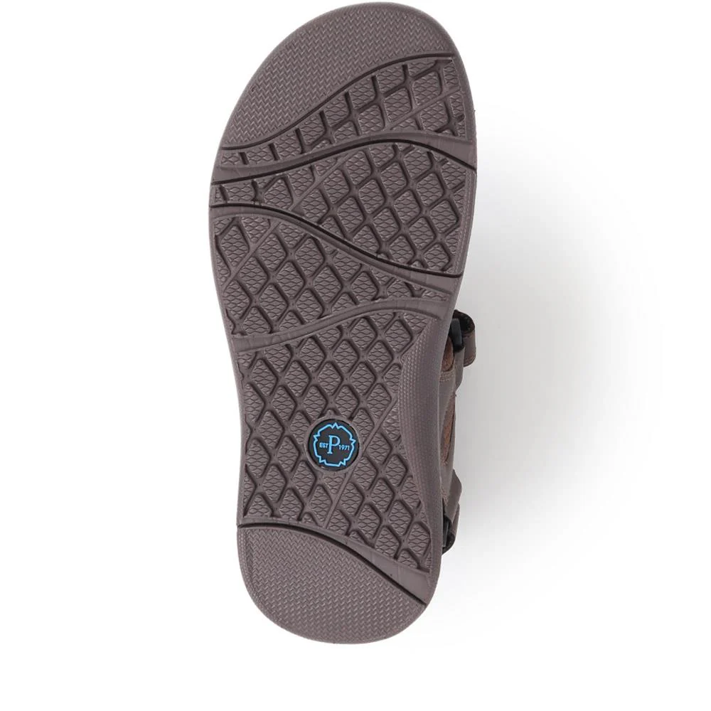 Touch-Fasten Sandals - XIAM39001 / 325 671 - Dark Brown - Image 4