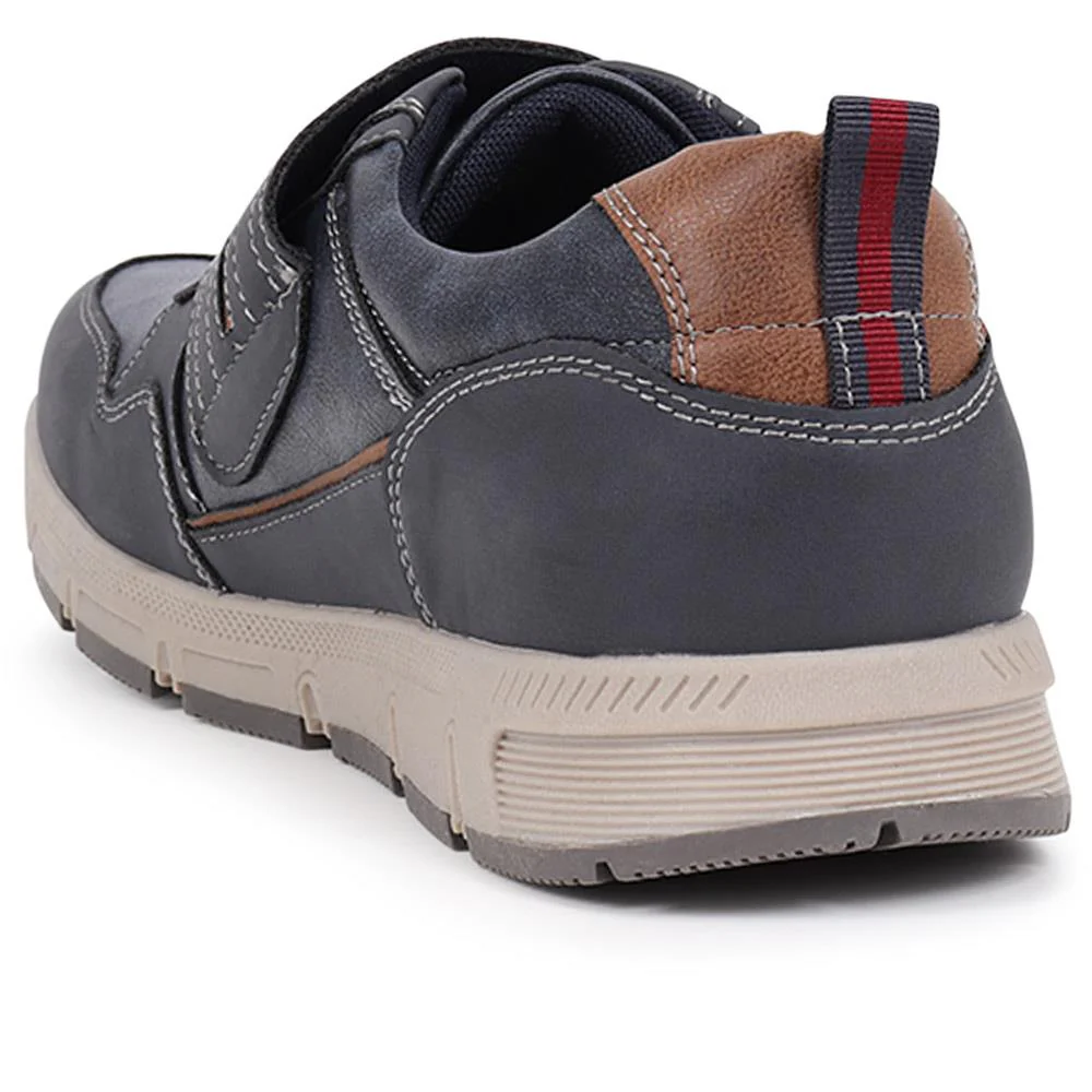 Wide Fit Adjustable Fasten Trainers - WBINS40033 / 325 790 - Navy - Image 3