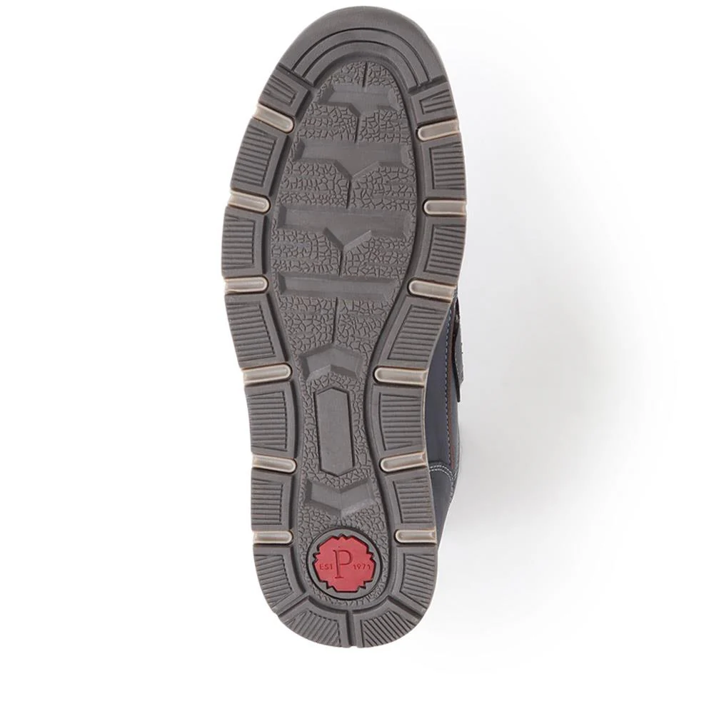 Wide Fit Adjustable Fasten Trainers - WBINS40033 / 325 790 - Navy - Image 4