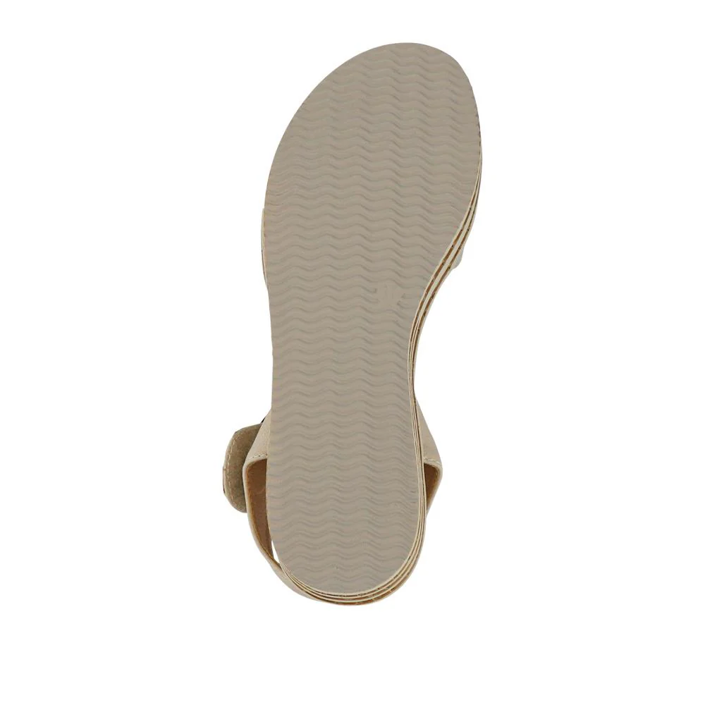 Touch Fasten Wedge Sandals - WBINS39033 / 325 232 - Beige - Image 7
