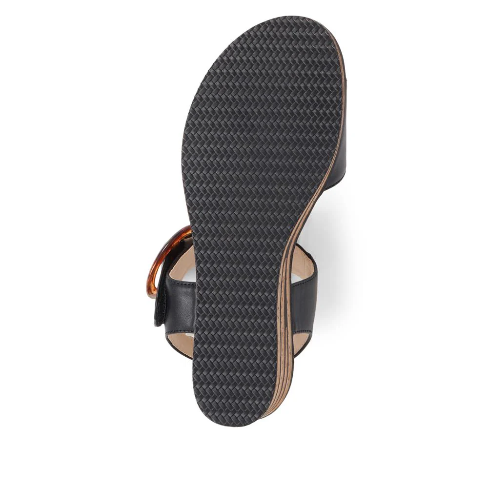 Touch-Fasten Wedge Sandals - WBINS39086 / 325 357 - Black - Image 5