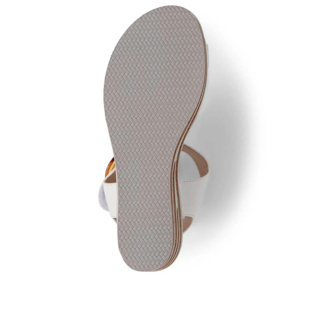 Touch-Fasten Wedge Sandals - WBINS39086 / 325 357 - White - Image 5