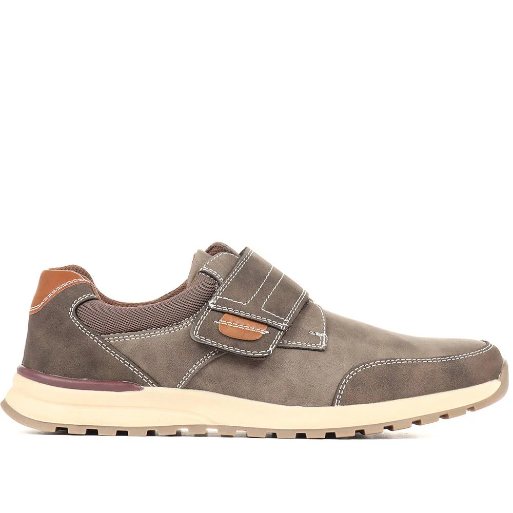 Touch Fastening Casual Shoe - CHANG34007 / 321 145 - Brown - Image 2