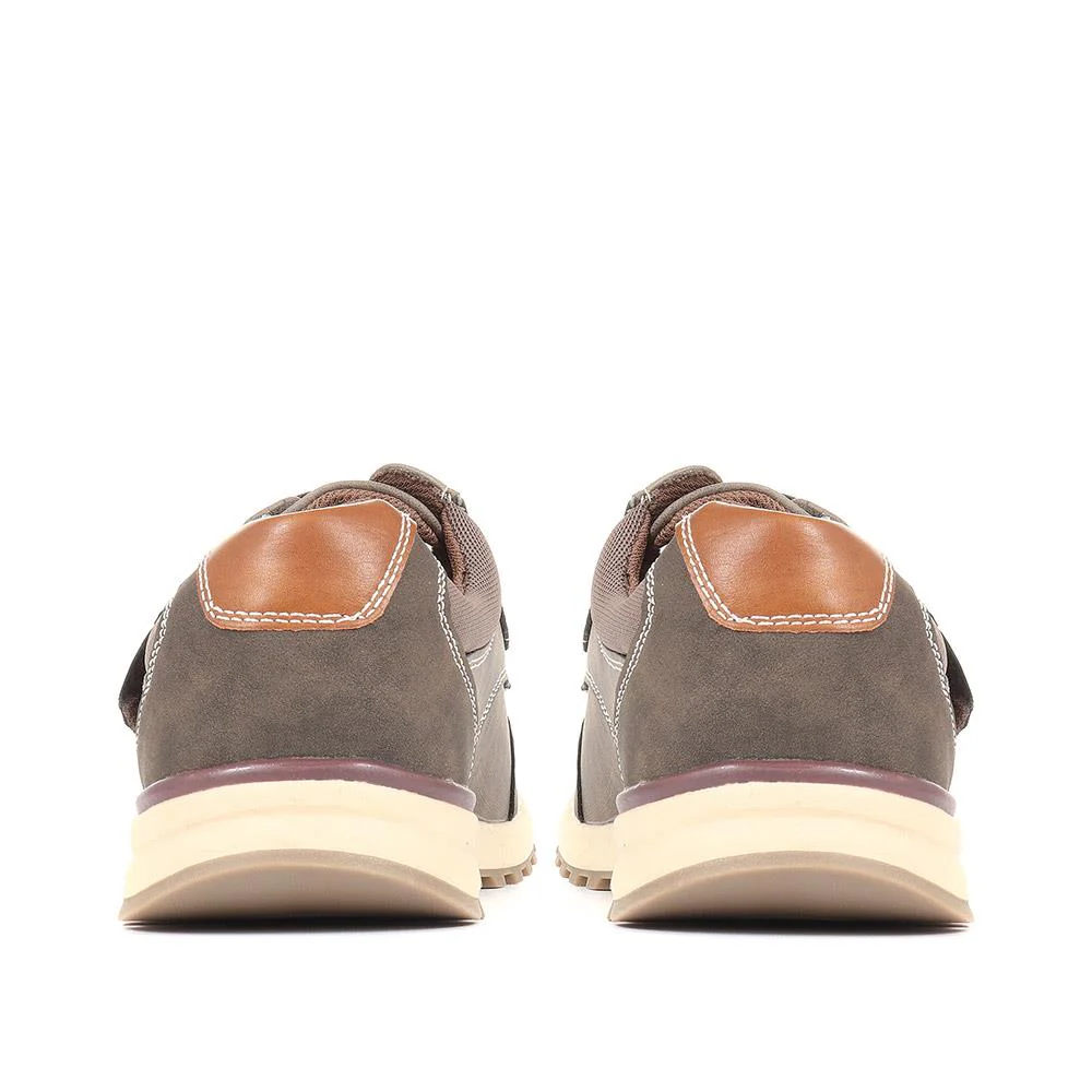 Touch Fastening Casual Shoe - CHANG34007 / 321 145 - Brown - Image 3