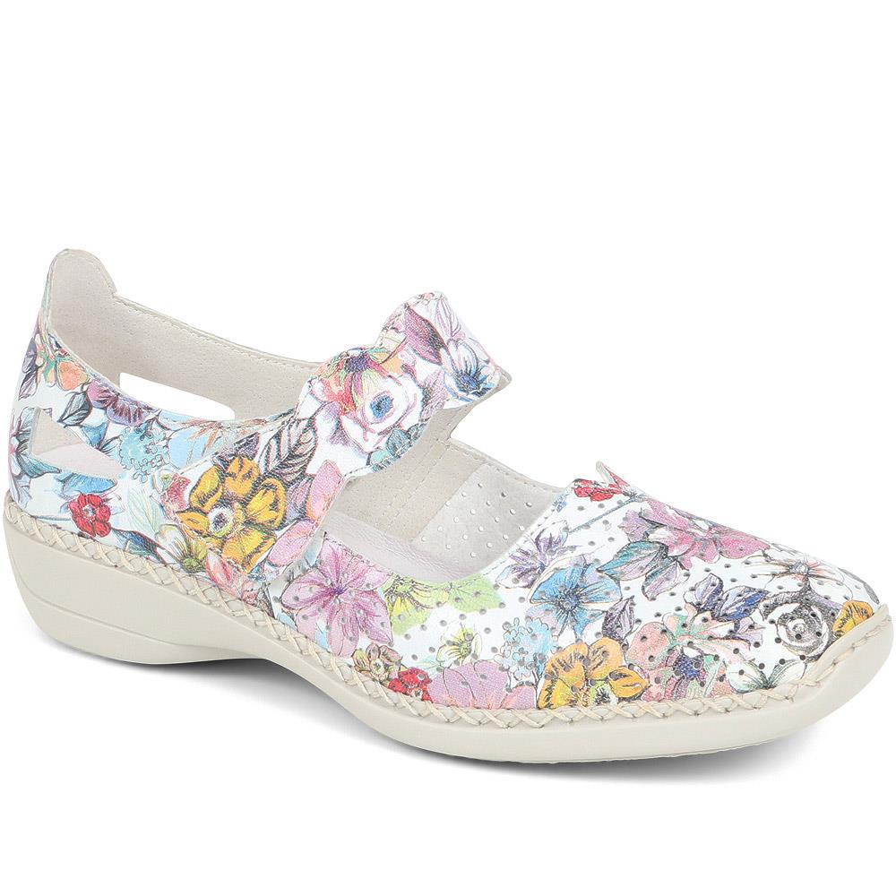 Touch Fastening Leather Pumps - RKR37522 / 323 722 - Floral