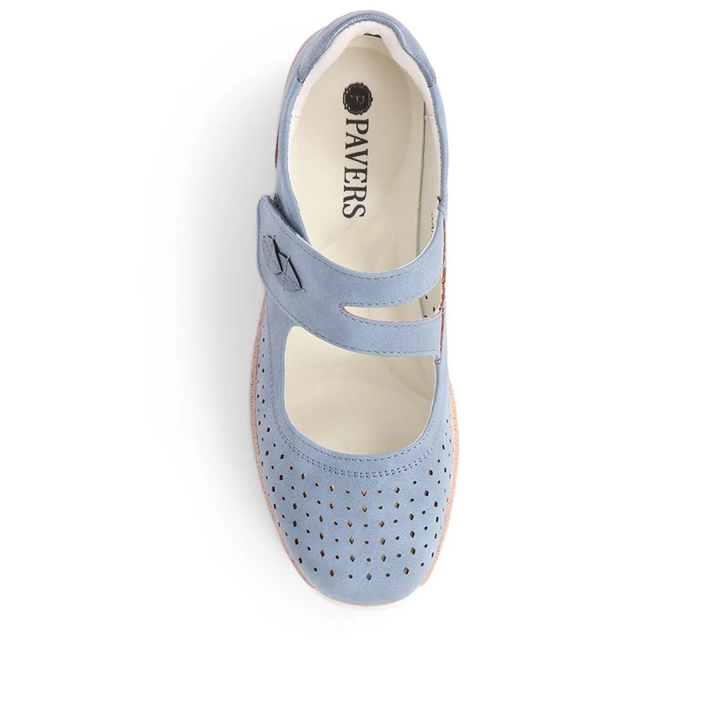 Touch-Fastening Mary Janes - SANYI39003 / 325 473 - Blue - Image 5
