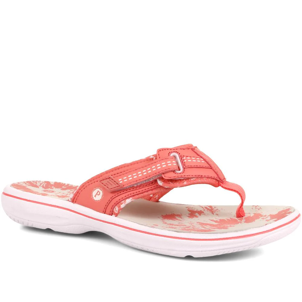 Touch-Fastening Toe Post Sandals - XIAM29002 / 316 019