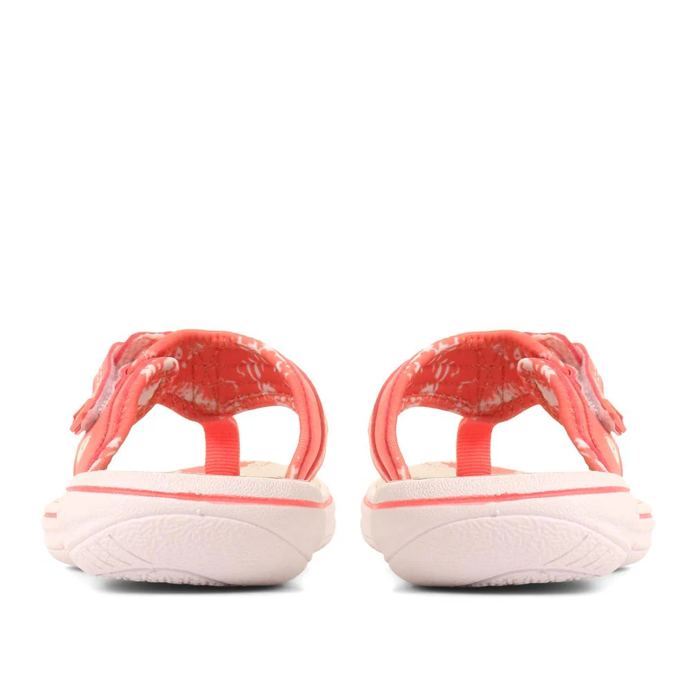 Touch-Fastening Toe Post Sandals - XIAM29002 / 316 019 - Coral - Image 4