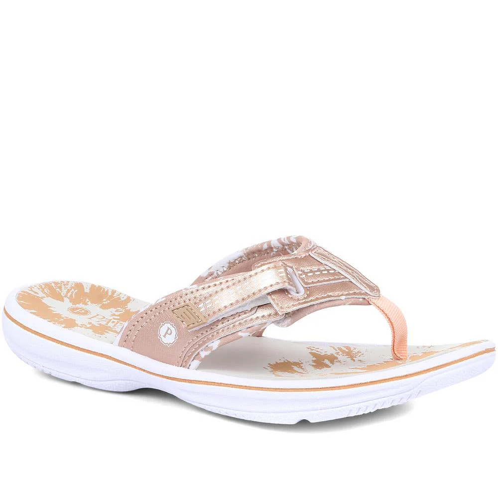 Touch-Fastening Toe Post Sandals - XIAM29002 / 316 019 - Image 4