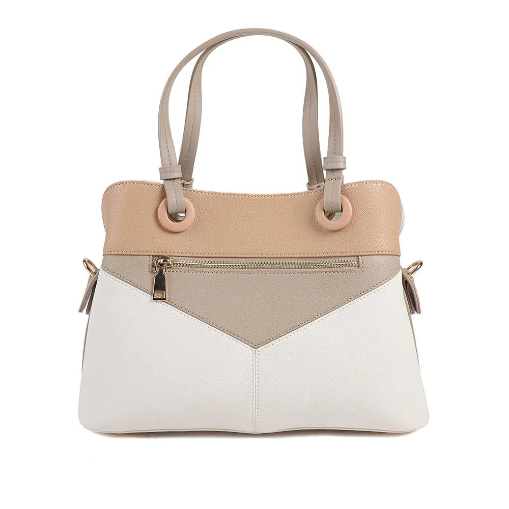 Tri Toned Structed Tote Bag - BELHETIA43003 / 329 234