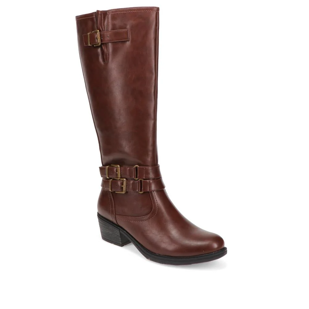 Triple-Buckled Long Boots - SENBO40003 / 326 166 - Brown
