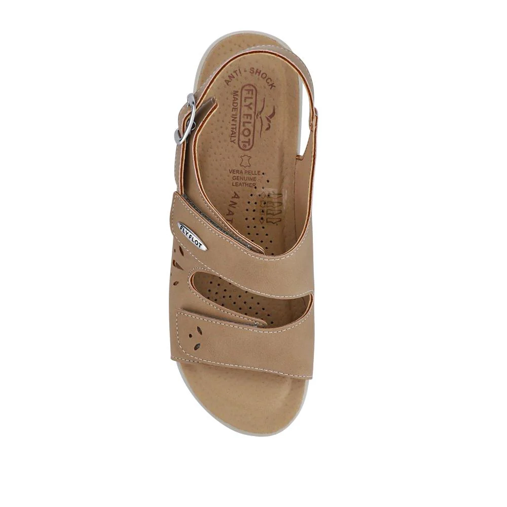 Triple-Fasten Cushioning Sandals - FLY41017 / 326 660 - Beige - Image 4