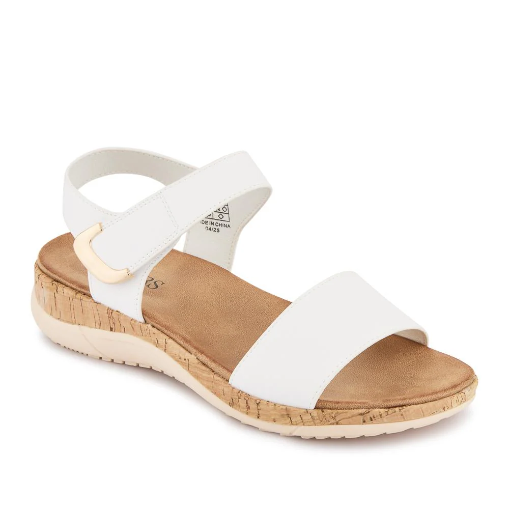 Triple Strap Touch-Fastening Sandals - BAIZH41068 / 327 979 - White