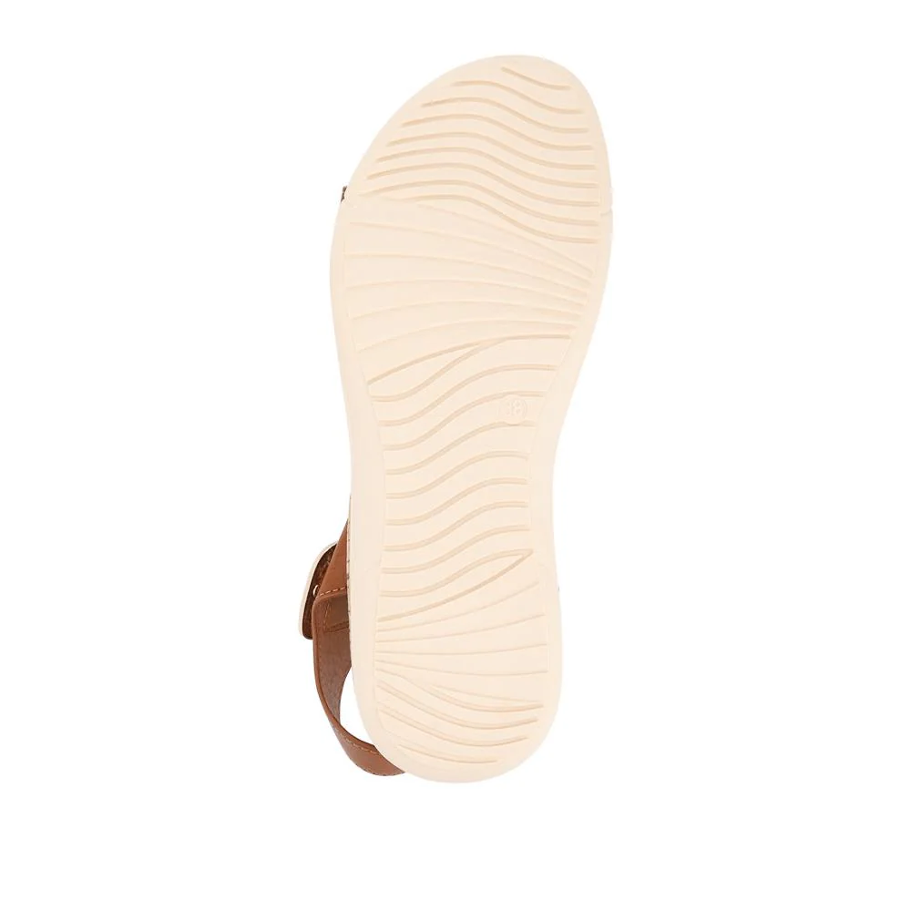 Triple Strap Touch-Fastening Sandals - BAIZH41068 / 327 979 - Tan - Image 6