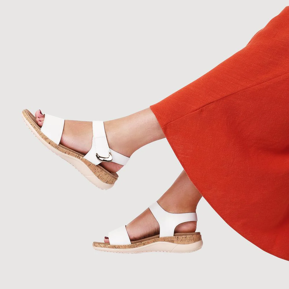 Triple Strap Touch-Fastening Sandals - BAIZH41068 / 327 979 - White - Image 5