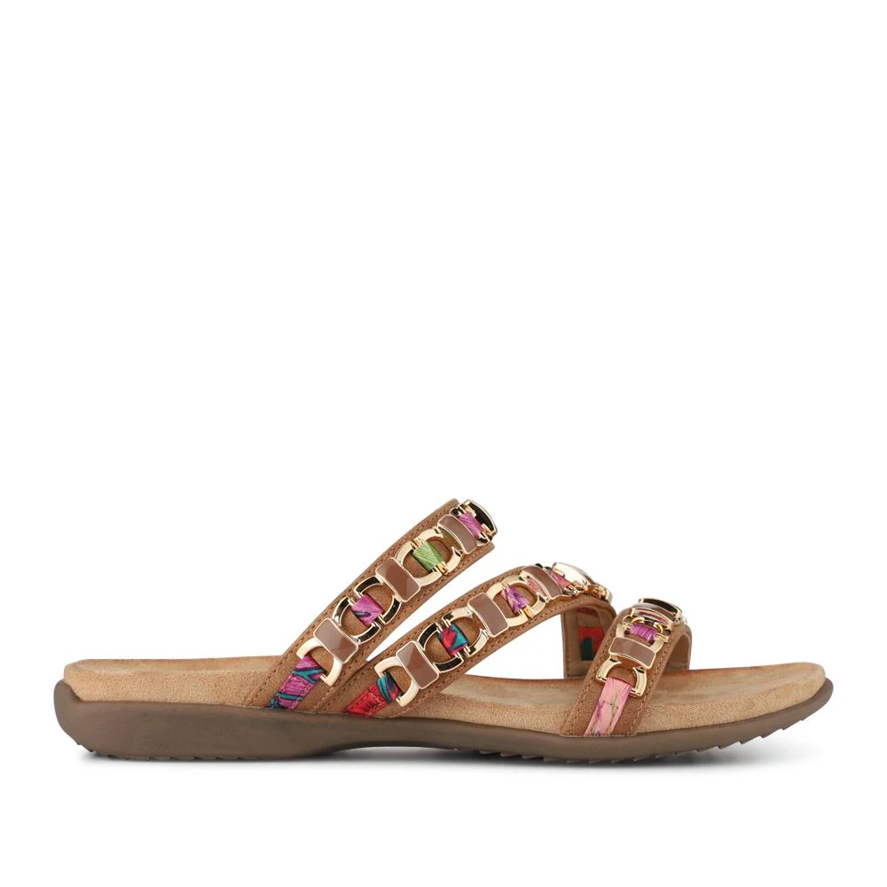 Triple-Strapped Mules - BAIZH41022 / 327 273 - Tan - Image 2