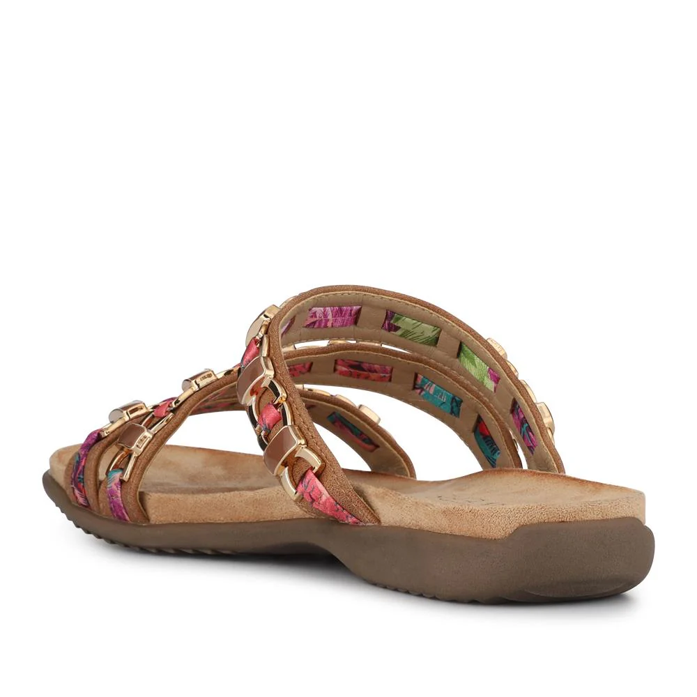 Triple-Strapped Mules - BAIZH41022 / 327 273 - Tan - Image 3