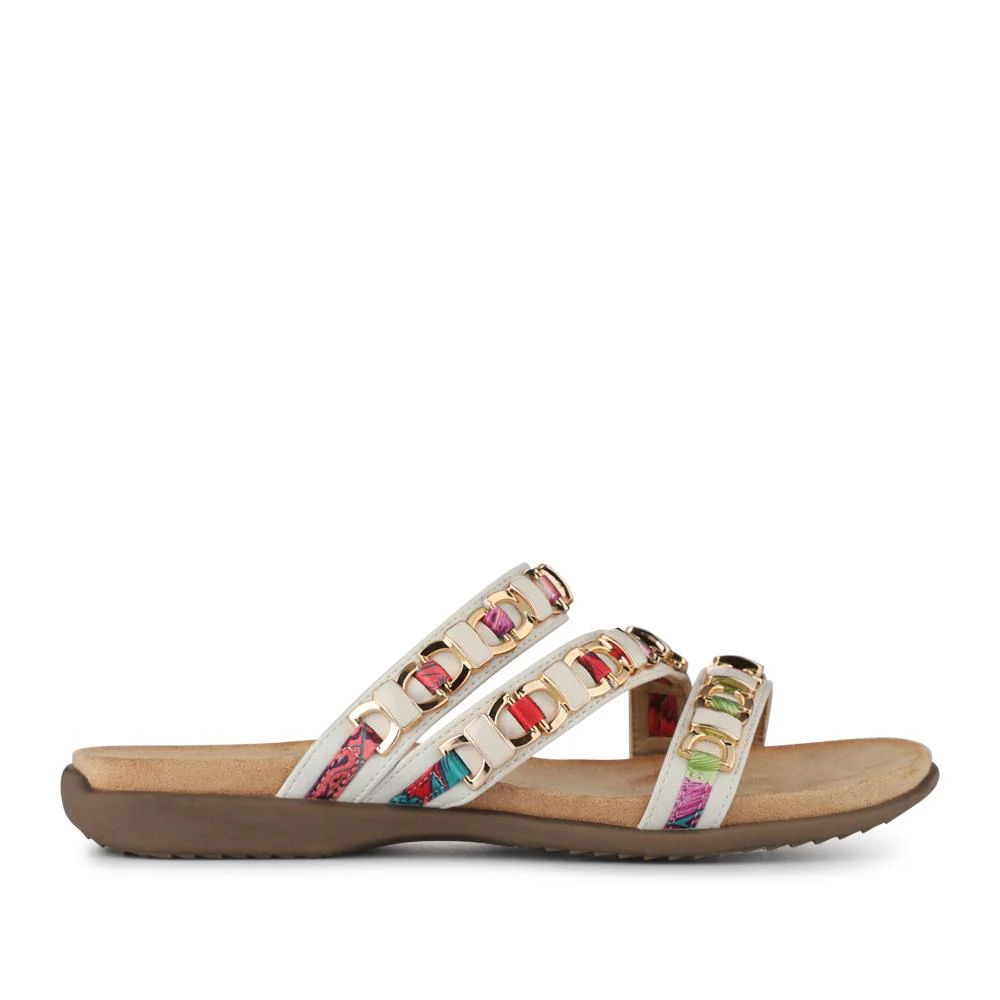 Triple-Strapped Mules - BAIZH41022 / 327 273 - White - Image 2