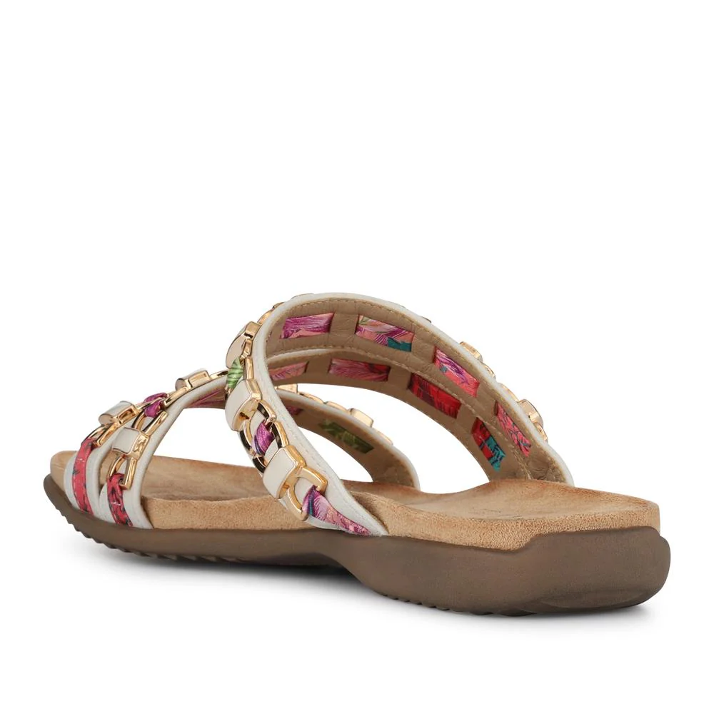 Triple-Strapped Mules - BAIZH41022 / 327 273 - White - Image 3