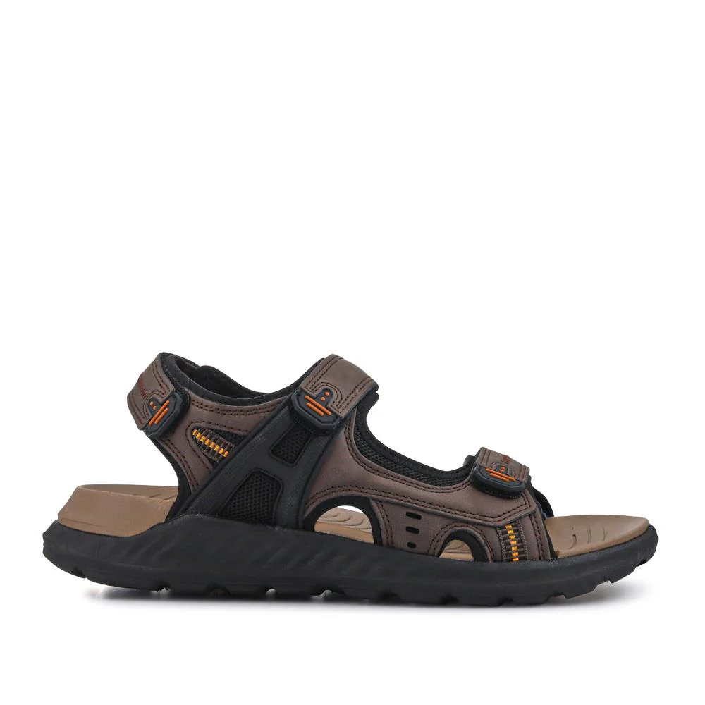 Triple Touch-Fastening-Strapped Sandals - XIAM41006 / 326 975 - Brown - Image 3