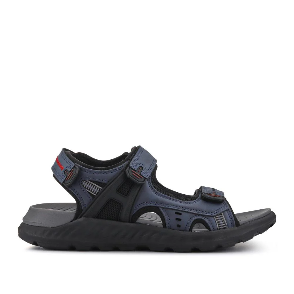 Triple Touch-Fastening-Strapped Sandals - XIAM41006 / 326 975 - Navy - Image 3