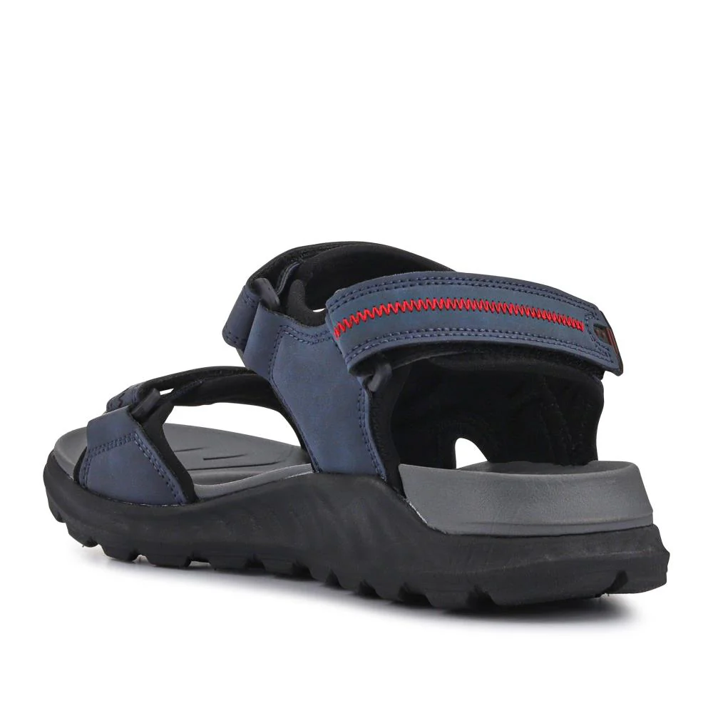 Triple Touch-Fastening-Strapped Sandals - XIAM41006 / 326 975 - Navy - Image 4