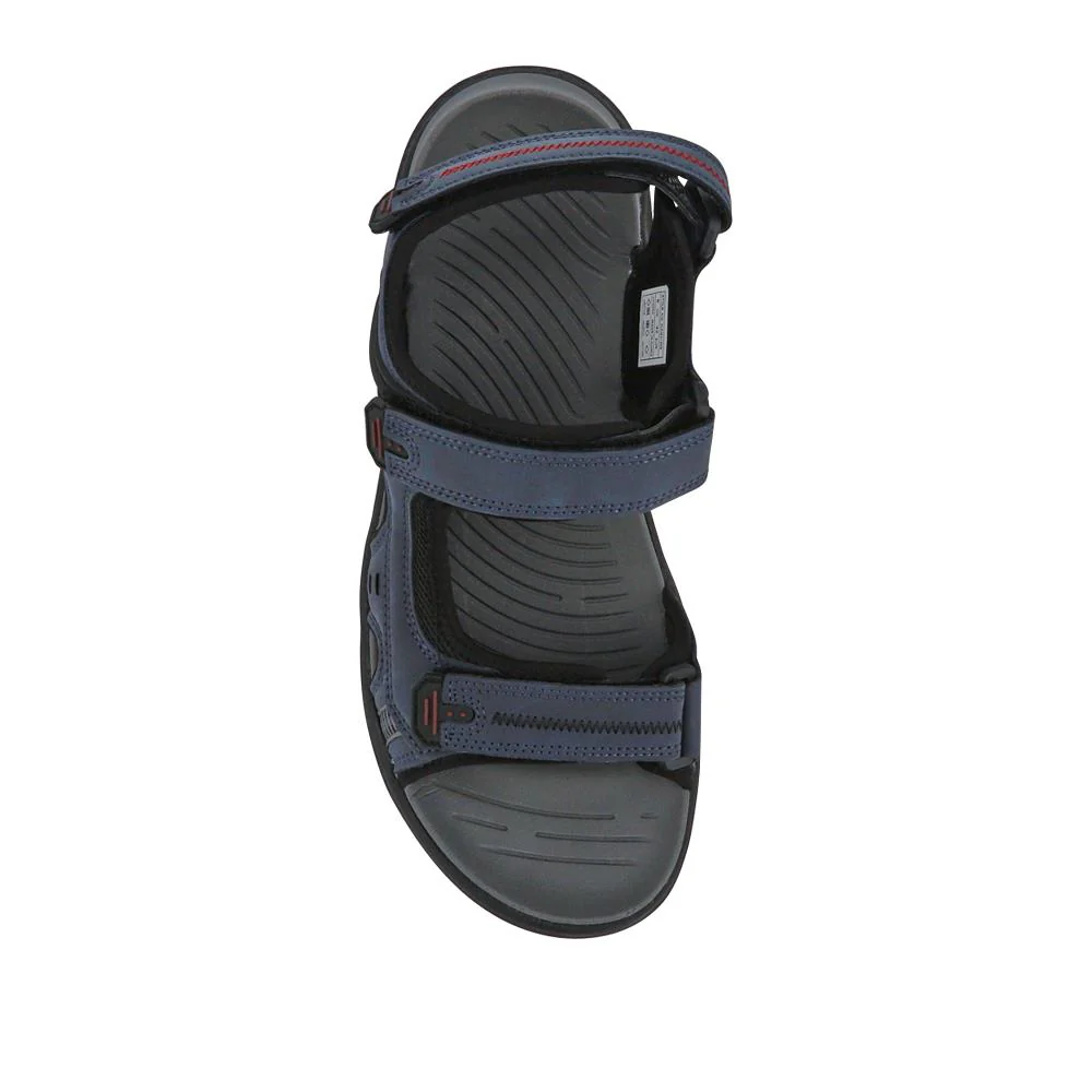 Triple Touch-Fastening-Strapped Sandals - XIAM41006 / 326 975 - Navy - Image 5