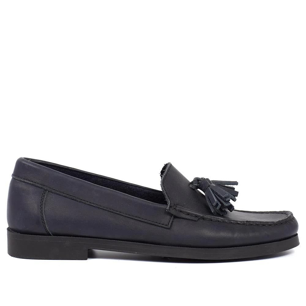 Trish Leather Casual Moccasins - TRISH / 327 519 - Black - Image 2