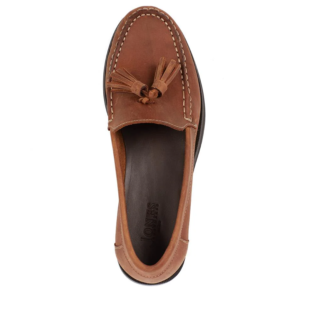 Trish Leather Casual Moccasins - TRISH / 327 519 - Tan - Image 4