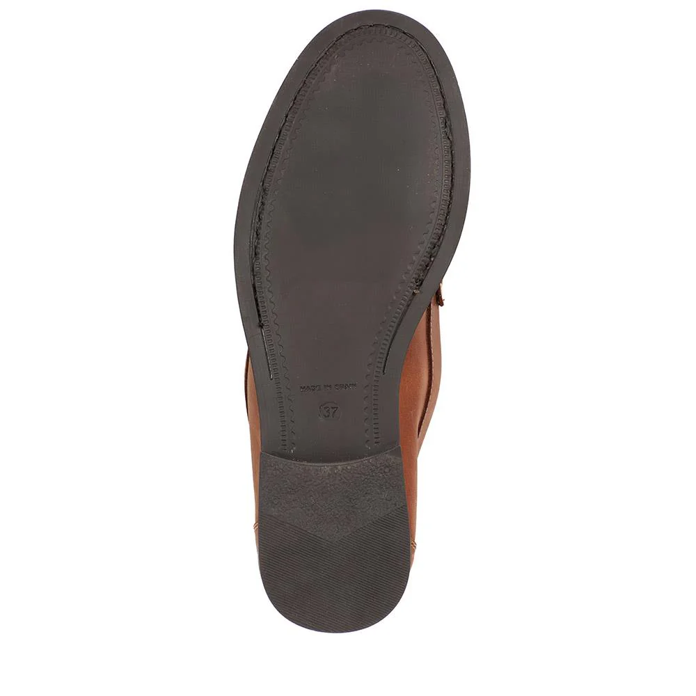 Trish Leather Casual Moccasins - TRISH / 327 519 - Tan - Image 5