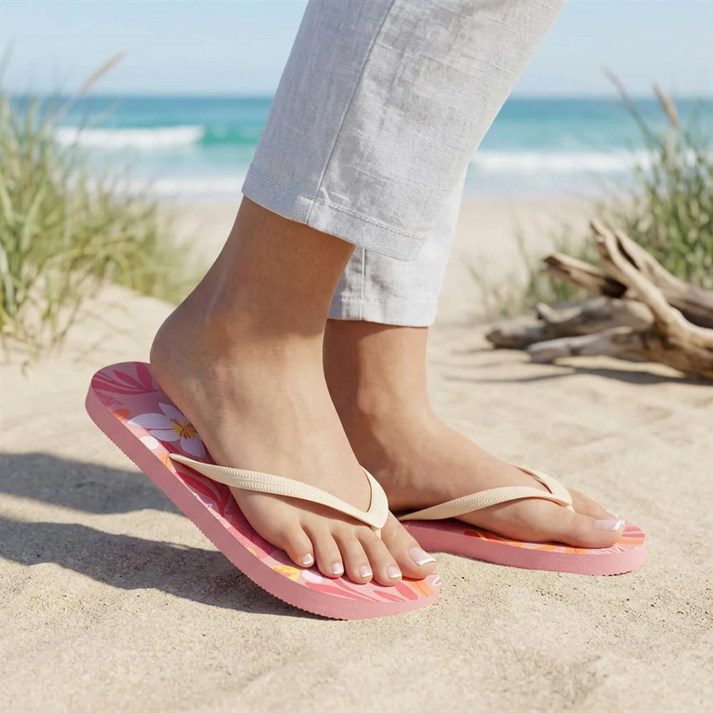 Tropical Print Toe Posts - HTZ43005 / 329 172 - Pink Multi - Image 2