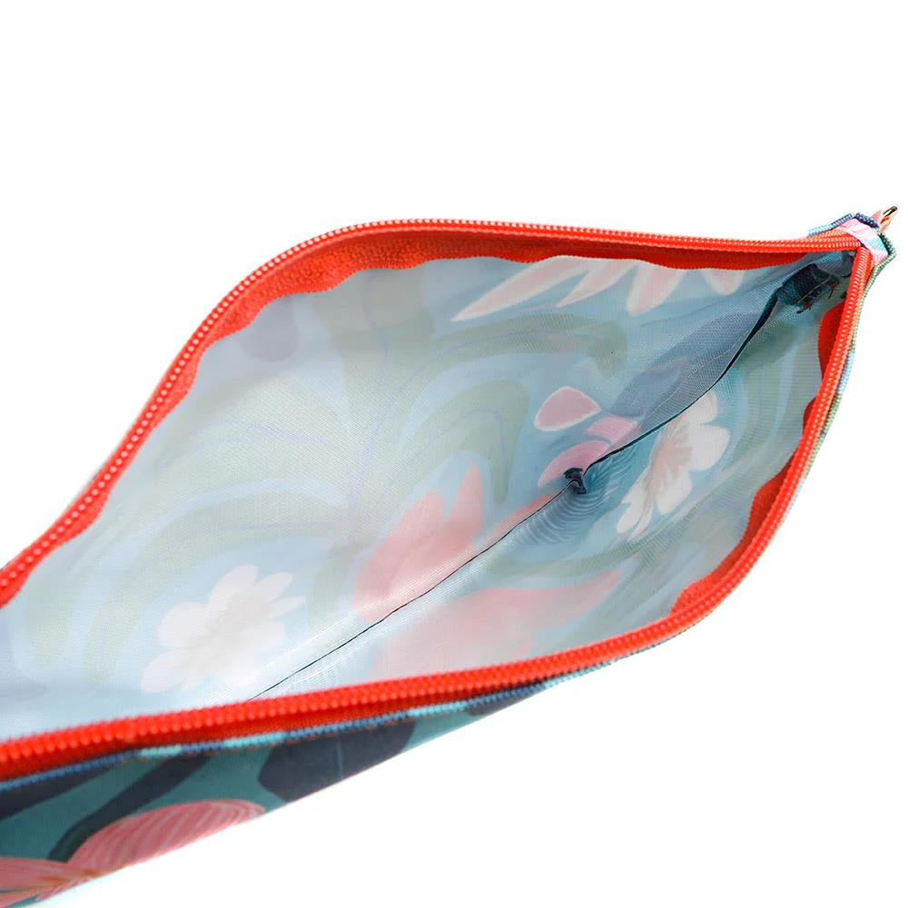 Tropical Print Beach Bag & Pouch - HTZ43000 / 329 169 - Teal Multi - Image 4