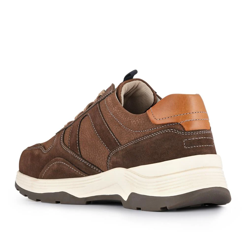 Ultra-Wide Lace-Up Trainers - GRANT / 326 967 - Brown - Image 3