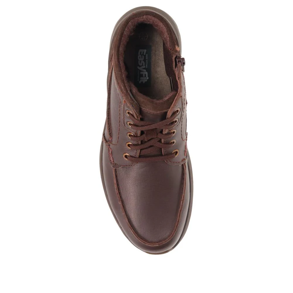 Ultra-Wide Leather Boots - BRYAN / 326 017 - Dark Brown - Image 5